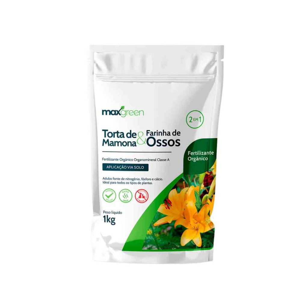 Torta de Mamona & Farinha de Ossos - MaxGreen - 1kg