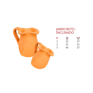 Jarro reto/ Inclinado